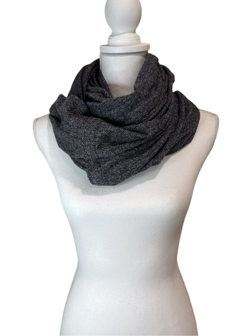 lululemon athletica Black Herringbone Vinyasa Scarf